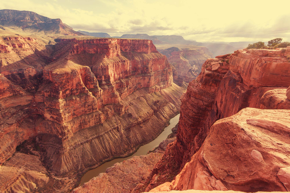 Désert et canyon dans l'Ouest américain